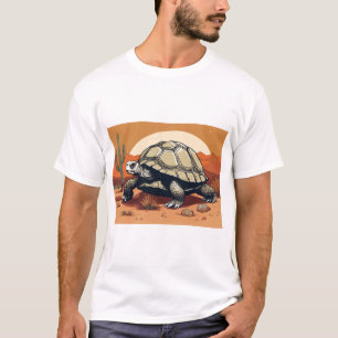 Camiseta Arte de conceito de uma grande tartaruga em Arid S