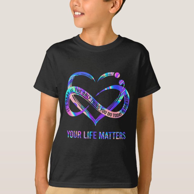 Camiseta Arte de Conscientização da Saúde Mental (Frente)