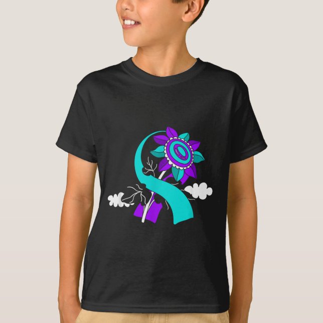 Camiseta Arte de Conscientização sobre Prevenção (Frente)