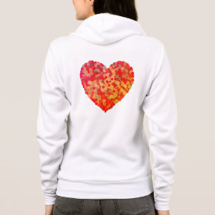 Camiseta Arte de Coração Abstrato com Confetes