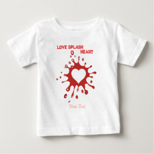 Camiseta Arte de Coração Espalhado – Design Criativo de Exp