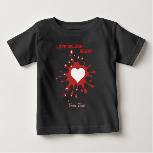 Camiseta Arte de Coração Salpicado – Design Criativo de Exp