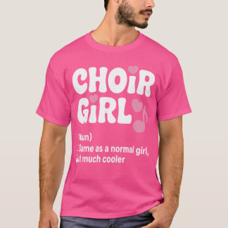 Camiseta Arte de Coro para Meninas Coro de Mulheres Canto C