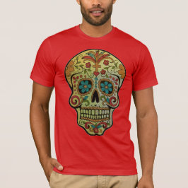 Camiseta Arte de Crânio de Açúcar, Dia dos Mortos