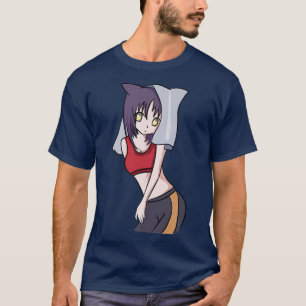 Camiseta Arte de Cultura do Japão - Anime Otaku Girl Anesté
