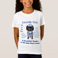 Arte de Dachshund de Agradecimento