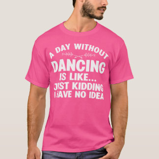 Camiseta Arte de Dança Divertida Para Menina Mulheres Dança