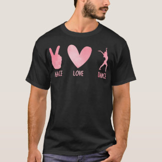 Camiseta Arte de Dança Legal Para Meninas Amantes de Dança