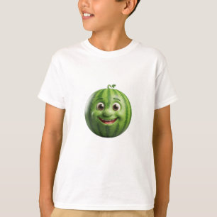 Camiseta Arte de desenho animado de melancia engraçada