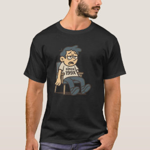 Camiseta Arte de desenho animado de preguiçoso engraçado de