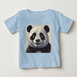 Camiseta Arte de Desenho de Panda em Cartoon