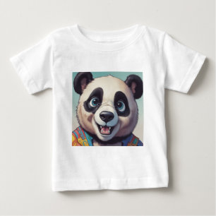Camiseta Arte de Desenho de Panda em Cartoon