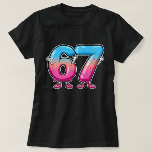 Camiseta Arte de desenho do Sorvete Whimsical Drip 67