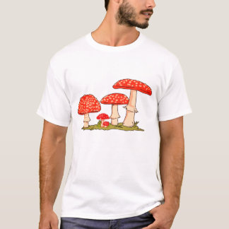 Camiseta Arte de design de cogumelos muito fofa