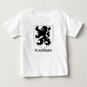 Camiseta Arte de Design Gráfico do Leão de Flandres