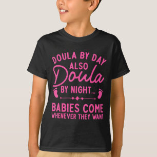 Camiseta Arte de Doula para Mulher Menina Trabalho de Parto