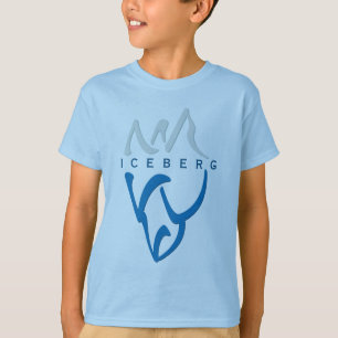 Camiseta Arte De Eceberg De Abstrato Inspiração Azul Person