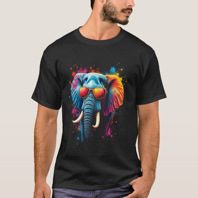 Camiseta Arte de elefante (Frente)