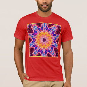 Camiseta Arte de Energia do Padrão Vibrante