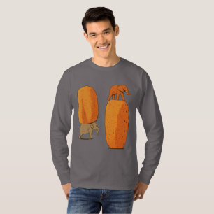 Camiseta Arte de Equilíbrio de Elefante Colorido