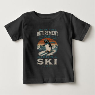Camiseta Arte de Esportes de Inverno do Pinguim-de-garganta