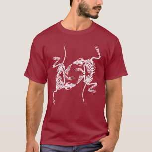 Camiseta Arte de Esqueleto Fossilizado