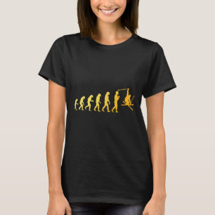 Camiseta Arte De Esqui legal Para Homens Mulheres Esquiando