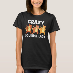 Camiseta Arte de Esquilo Legal Para Mulheres Mãe Esquilo da