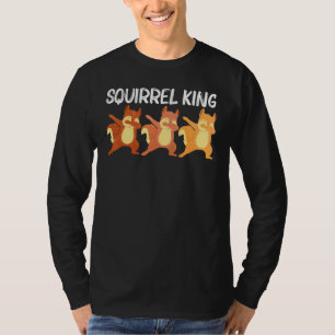 Camiseta Arte De Esquilo legal Para Peles De Pai Masculina