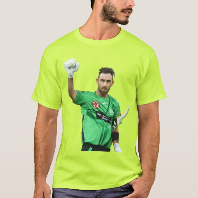 Camiseta Arte de Fã de Críquete Glenn Maxwell Melbourne Sta (Frente)