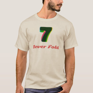 Camiseta Arte de Falha Número 7 e Slogan Nunca Dobre