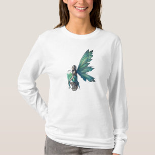 Camiseta Arte de Fantasia da Fada do Sonho de Inverno