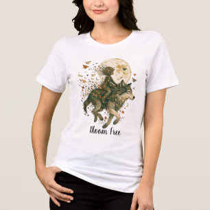 Camiseta Arte de Fantasia da Floresta Encantada
