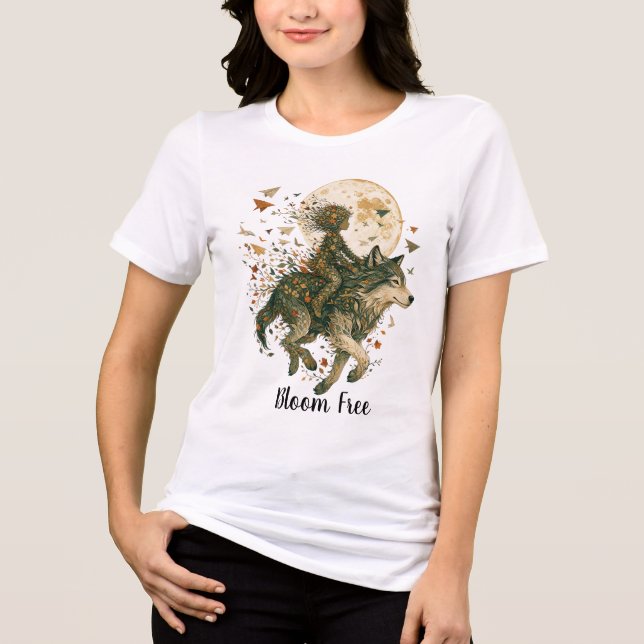 Camiseta Arte de Fantasia da Floresta Encantada (Frente)