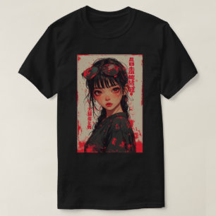 Camiseta Arte de Fantasia de Garota de Anime Japonesa 02