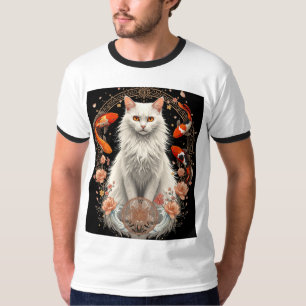 Camiseta Arte de Fantasia de Mandala Japonesa