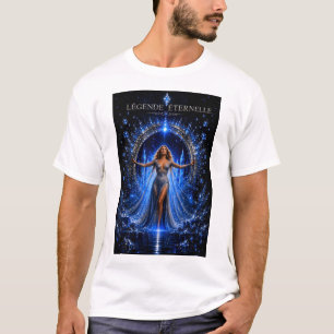 Camiseta Arte de Fantasia do Cristal da Lenda Eterna