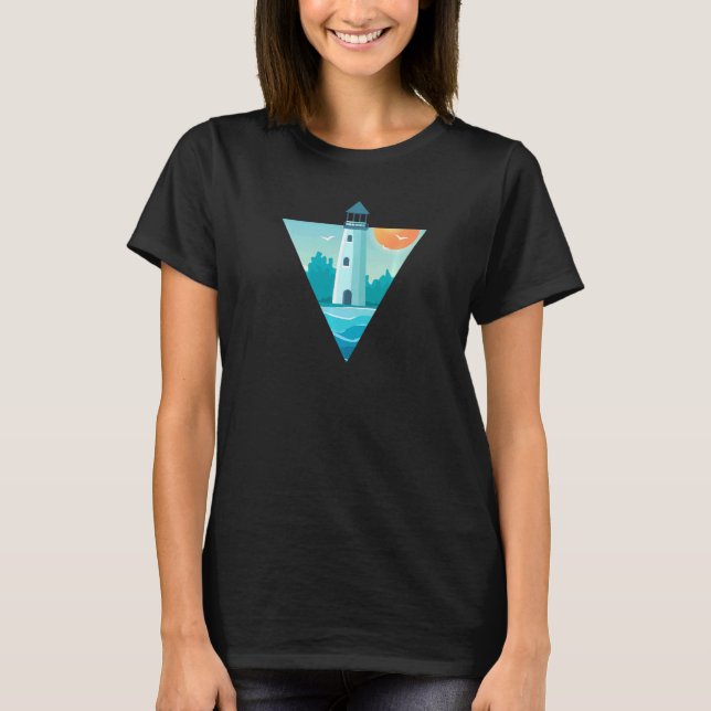 Camiseta Arte De Farol Para Armadores Armadores (Frente)
