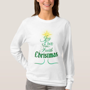 Camiseta Arte de Férias de Árvore de Natal