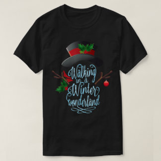Camiseta Arte de Férias de Inverno Encantador