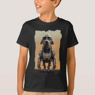 Camiseta Arte de Ficção Científica   Retrato de um cão-robô