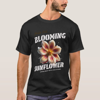 Camiseta Arte De Flor De Aquarela Elegante - Bonita Mão-Pai