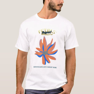 Camiseta Arte De Flor De Aquarela Elegante - Bonita Mão-Pai