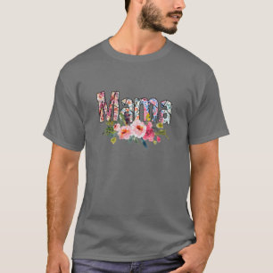 Camiseta Arte de Flor de Mamãe, Dia das Mães, Natal