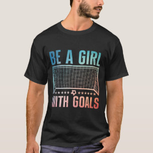 Camiseta Arte de Futebol Engraçada Para Mulheres Jogadoras