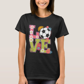 Camiseta Arte de Futebol Engraçada Para Mulheres Jogadoras