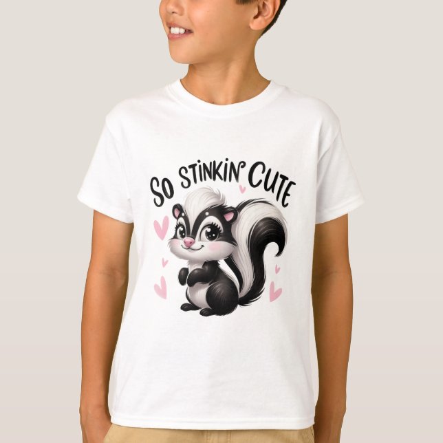Camiseta Arte de Gambá Tão Fofinho (Frente)