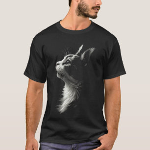 Camiseta Arte de Gato Calico Fofa para Proprietários de Gat