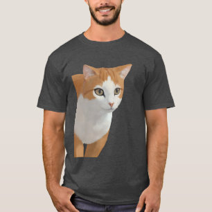 Camiseta Arte de Gato Ginger Adorável