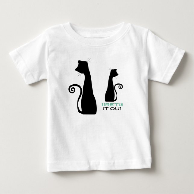 Camiseta Arte de gato preto (Frente)